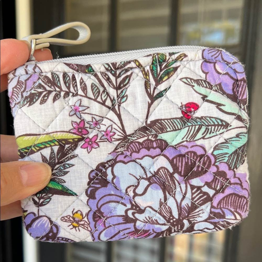Vera Bradley Coin Pouch in Lavender Meadow